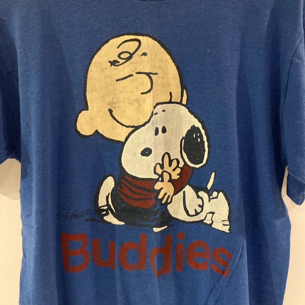 Vintage Charlie Brown, Peanuts t-shirt. Natural distressing and worn paper thin